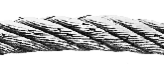 Trådbrud i form af to parallelle linjer tyder på, at wiren løber i wireskive med for smal sporbredde