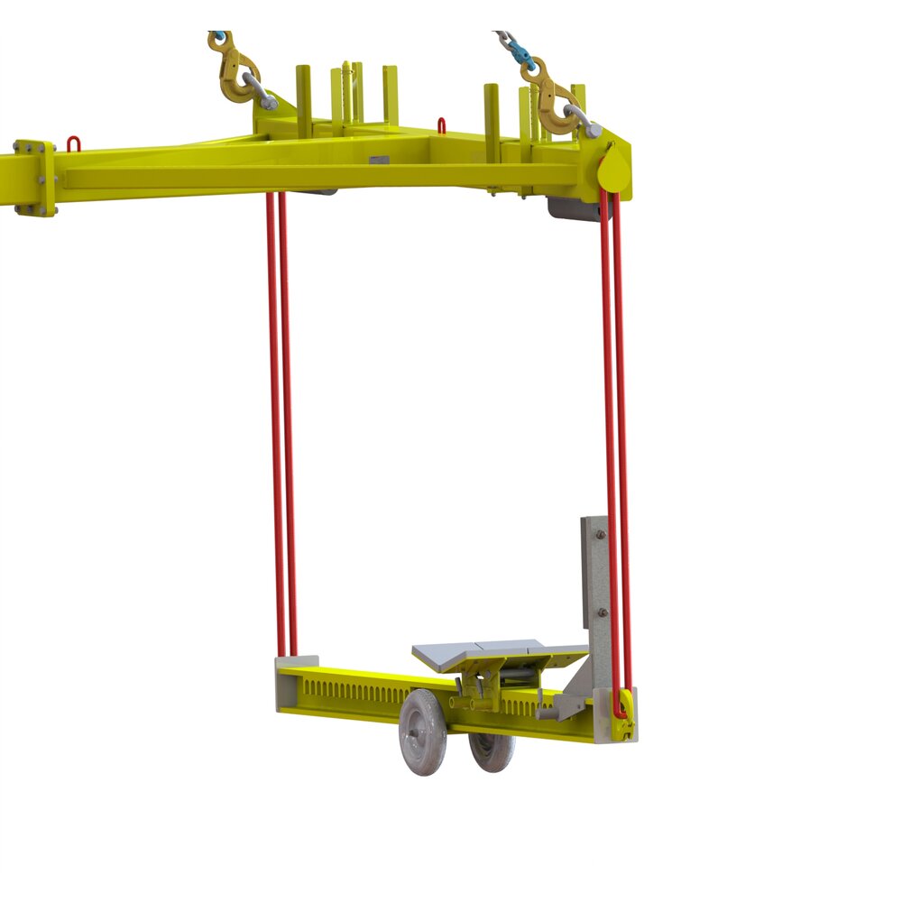 Blade surfboard sling connection for T-bar