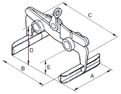 Scissor Grab 203 for Flags/Kerbstones drawing