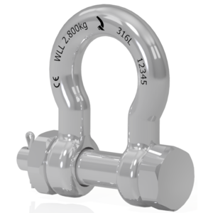 CE-sjækel med sikkerhedsbolt