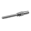 Swageless terminal with thread