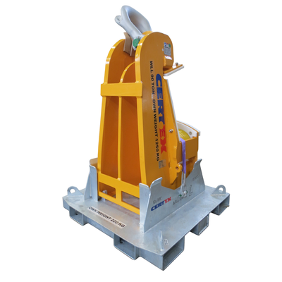 Certex j-hook 90 t for tower section lifting, back | © CERTEX Danmark A/S
