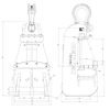 Certex j-hook 90 t for tower section lifting drawing | © CERTEX Danmark A/S