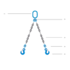 2-leg chain sling with eye sling hook | © CERTEX Danmark A/S