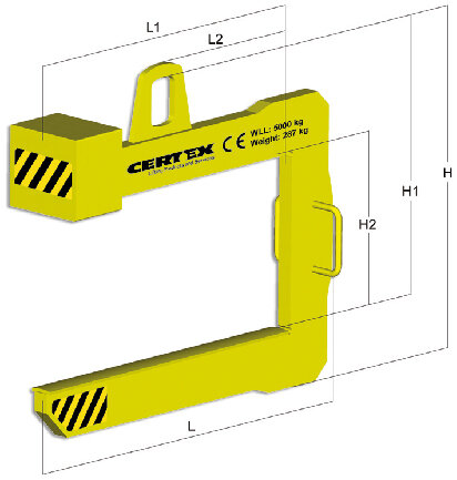 Coil Hook Type CH drawing