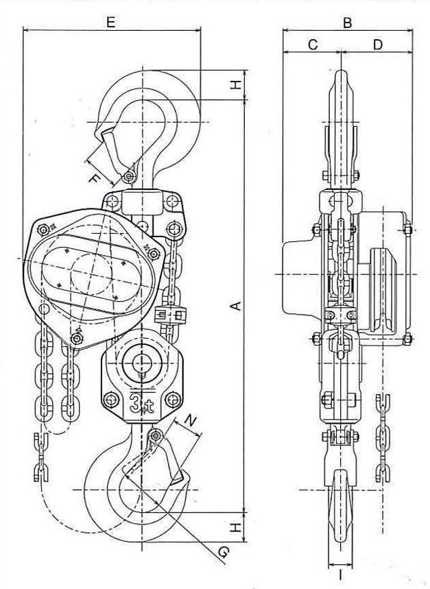 Type C21-3 - C21-5 stregtegning