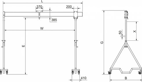 Feltes model Standard movable under load dwg