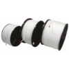 Krydsflettet nylon hvid