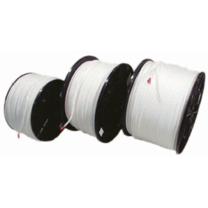 Krydsflettet nylon hvid