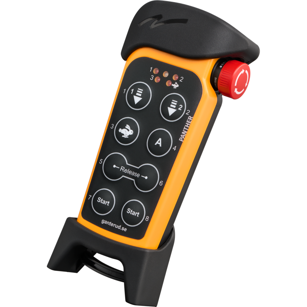 Ganterud L20-3 Pro nødstopfunktion fra siden