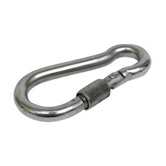 Rustfri karabinhage med lås