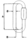 Galvanized Quick link measurements