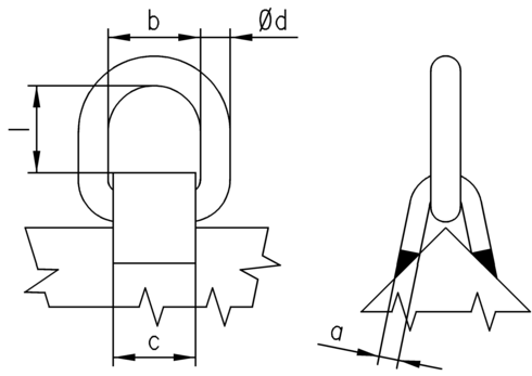 Weld-on Lifting Device TAPSK measurements.