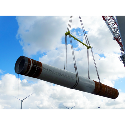 Extreema® rundsling i brug sammen med løfteåg