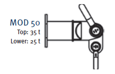 End unit assembly MOD 50 drawing