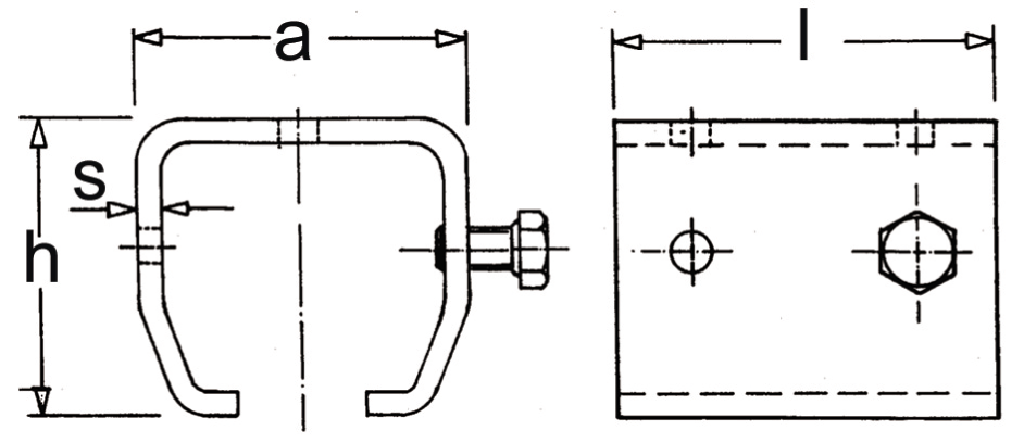 Weld-on Support Bracket drawing