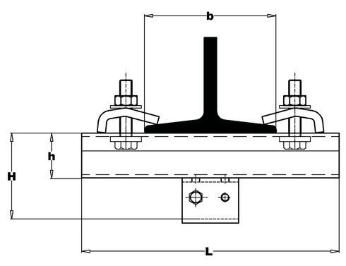 Adjustable Joist Clamp B36 drawing