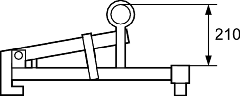 Klo til tønder - lodret mål