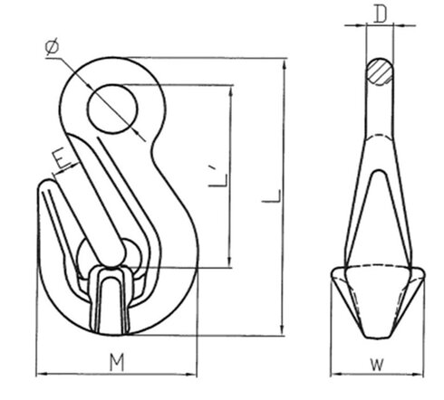 Parallelkrog med øje POWERTEX GH stregtegning