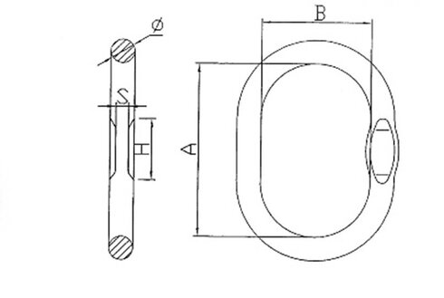 Ovalring POWERTEX M stregtegning