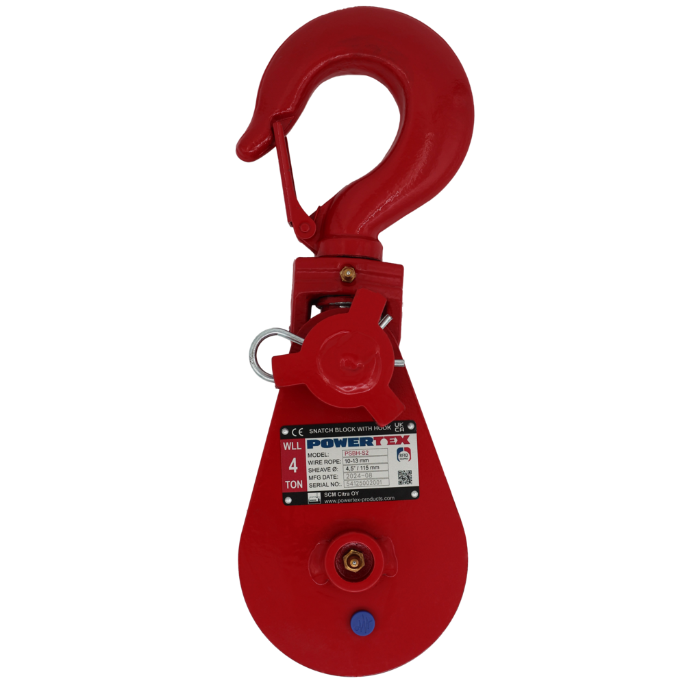 Kasteblok med krog POWERTEX PSBH-S2