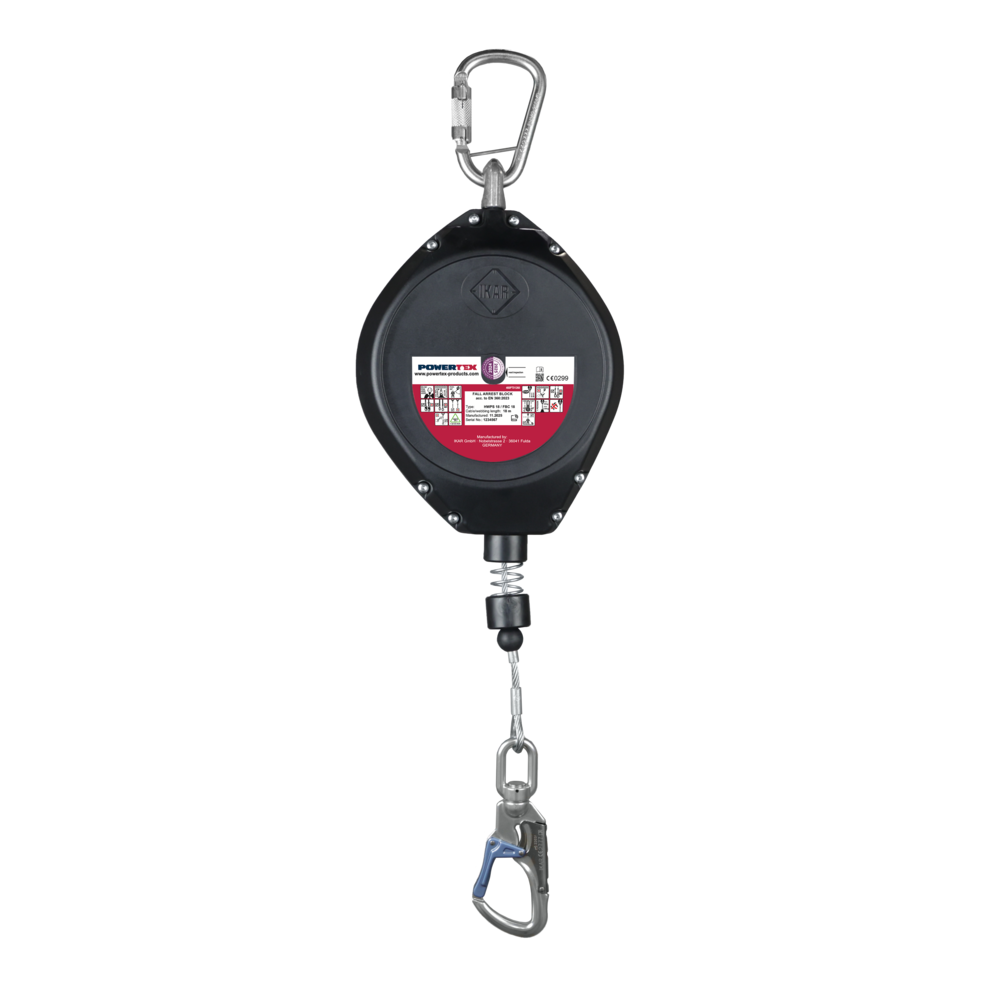 Fall Arrest Block with Steel Cable – POWERTEX FBC Fall Arrest Block with Steel Cable POWERTEX FBC