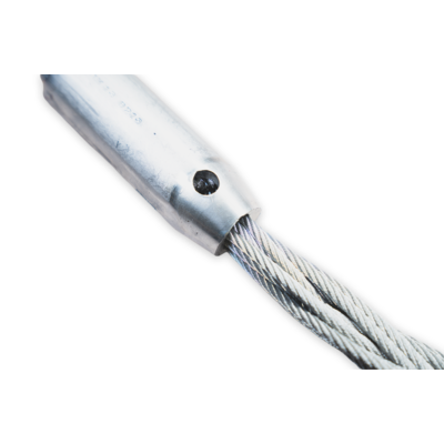 Fladflettet wirestrop POWERTEX FWS, hul i konisk presselås