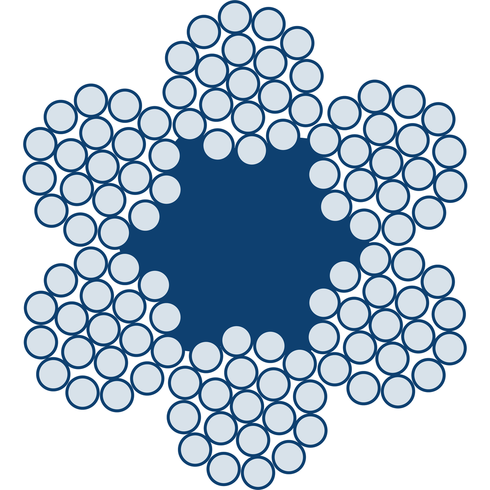 Steel wire rope with fiber core | CERTEX Denmark
