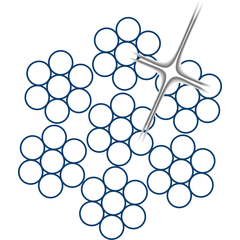 Rustfri stålwire ROPETEX S49 tværsnit Rustfri stålwire ROPETEX S49
