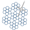 Rustfri stålwire ROPETEX S49