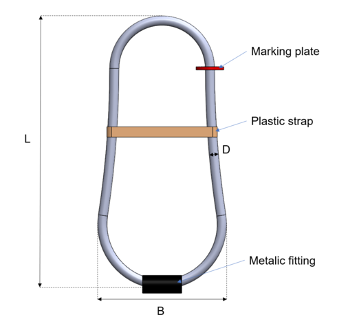 Cast-in Lifting Loop drawing