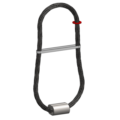 Indstøbningswirestrop med plastik strop