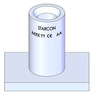Fladstålsanker med påsvejset plade
