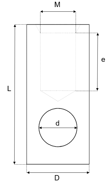 Lifting Socket solid Material drawing