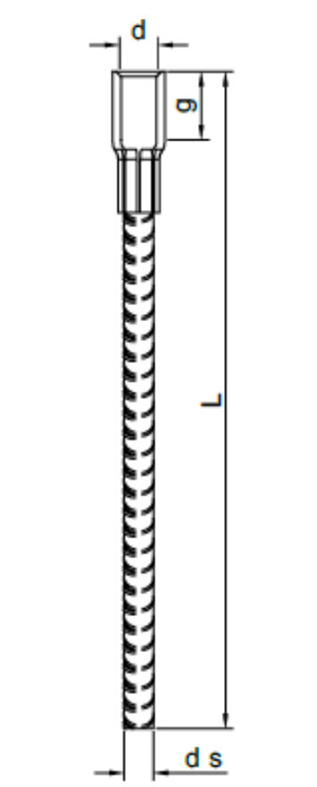 Lifting Socket with straight Bar drawing