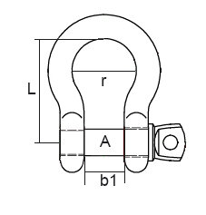 Rundgodssjækkel type "H" tegning