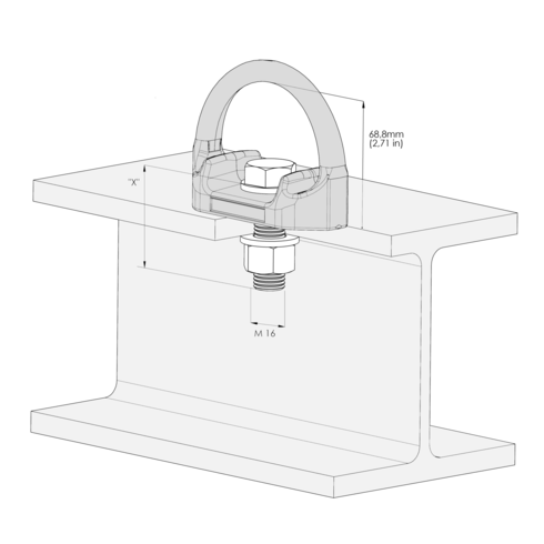 Forankringspunkt D-Bolt AP-TYP-47