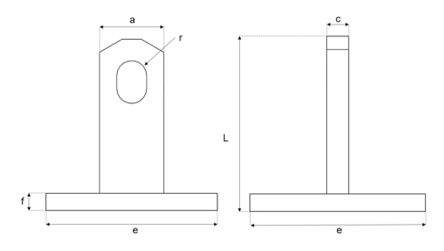 Pladeanker Starcon STA-P stregtegning | © CERTEX Danmark A/S
