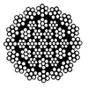 Rotationsfri stålwire 35x7 IWRC