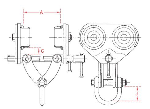 Bjælkeklemme Superclamp B_dwg
