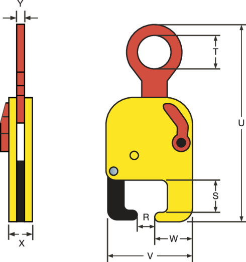 Terrier løfteklo TRC drawing