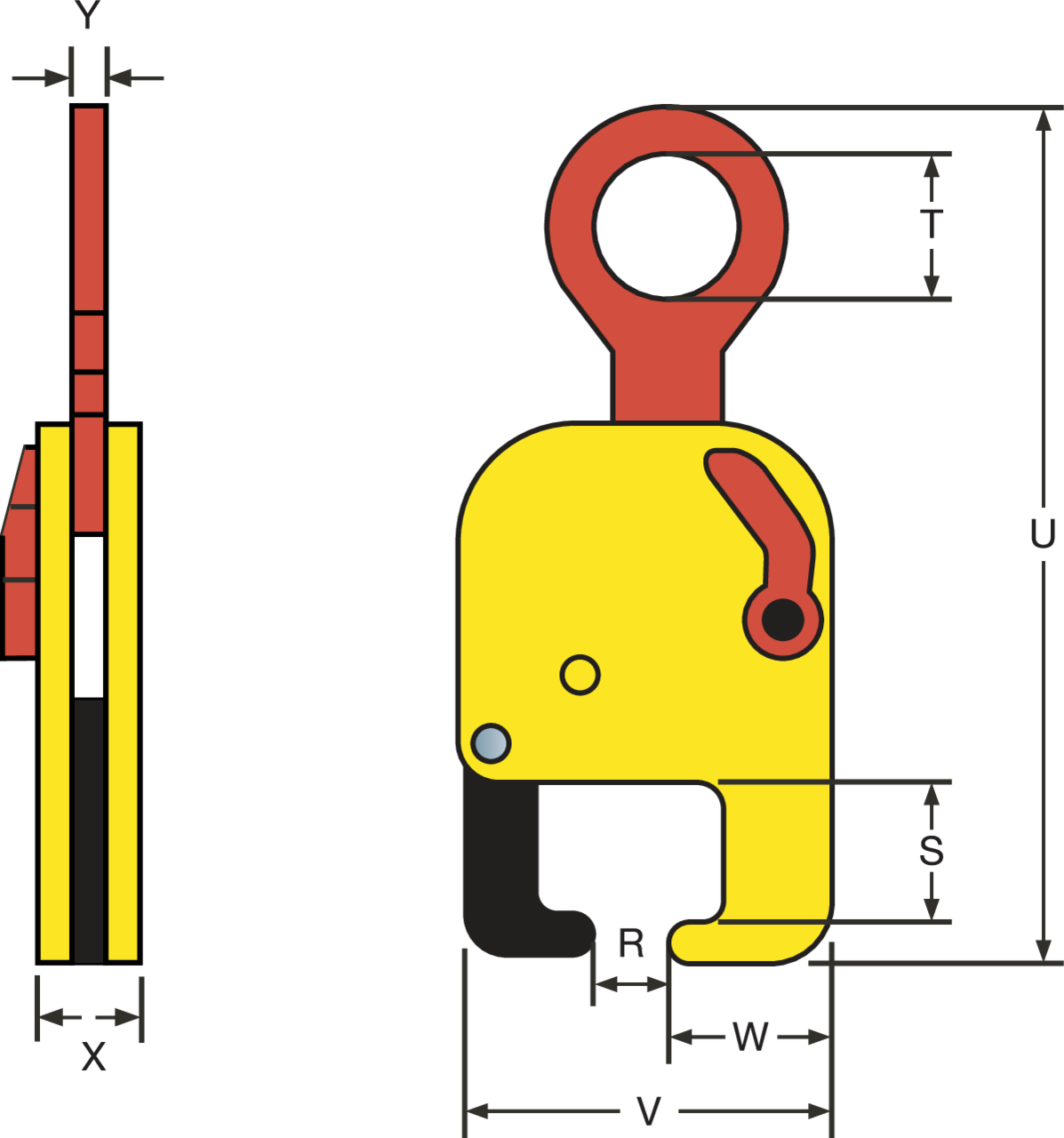 Terrier løfteklo TRC drawing