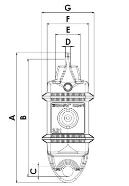 Dynamometer Tractel dynafor™ Expert stregtegning