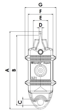 Dynamometer Tractel dynafor™ Expert stregtegning