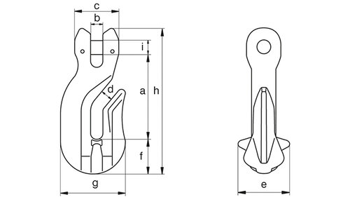 Opkorterkrog m/gaffel tegning