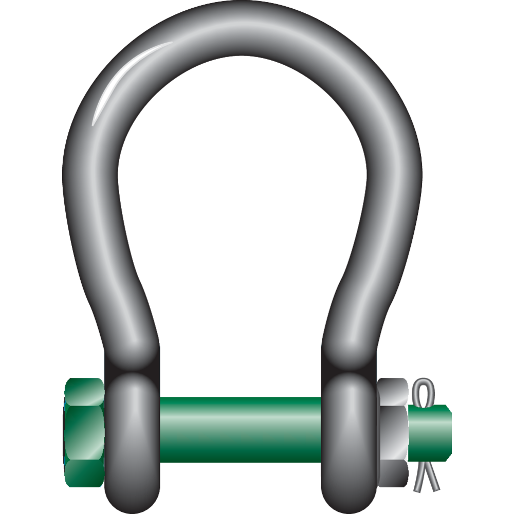 Sjækkel med sikkerhedsbolt Green Pin® G-4263