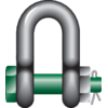 Sjækkel med sikkerhedsbolt Green Pin® G-4153