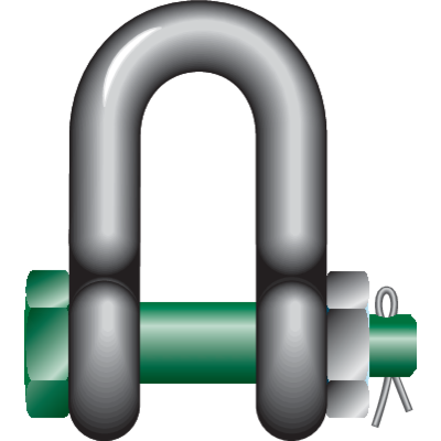 Sjækkel med sikkerhedsbolt Green Pin® G-4153