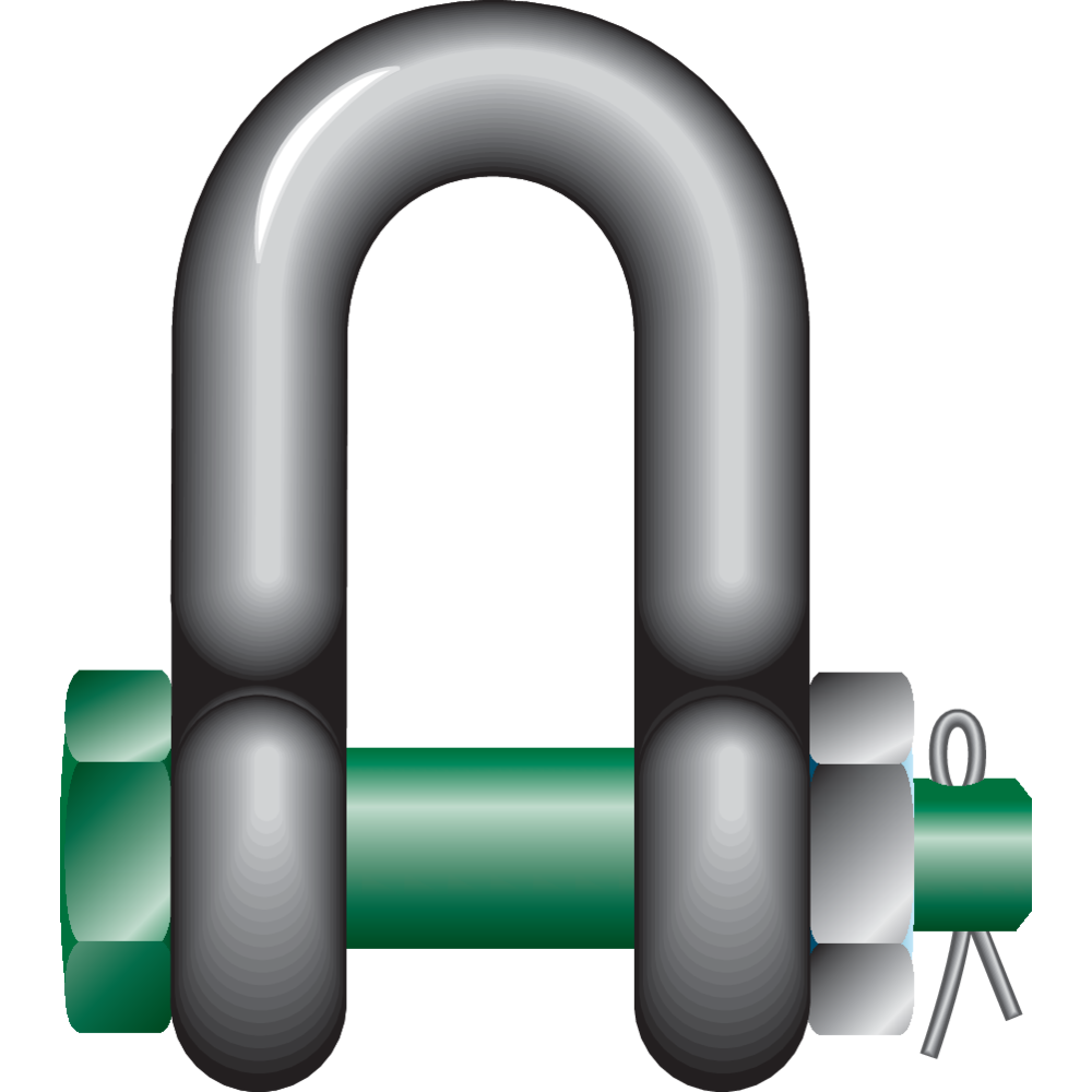 Sjækkel med sikkerhedsbolt Green Pin® G-4153