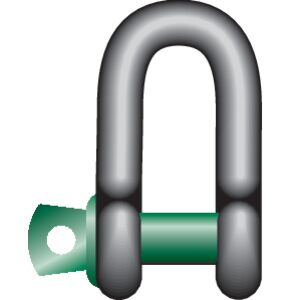 Standard D-sjækkel Green Pin® G-4151